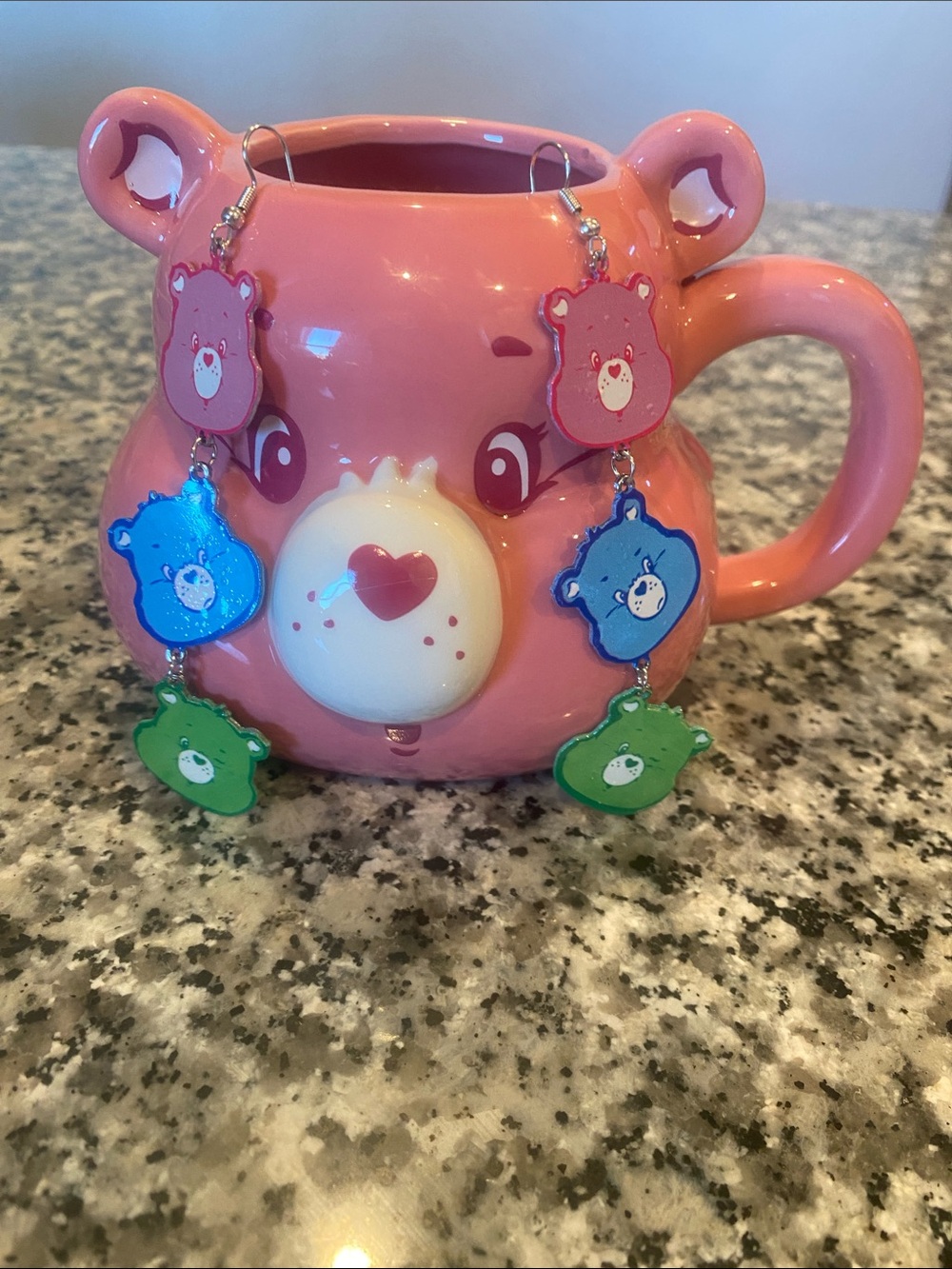 NWOT Care Bear dangle earrings